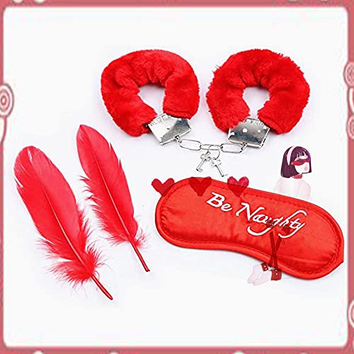 Accesorios de Escenario de Cosplay con los Ojos vendados de Häñdçüffs de Felpa roja Cover