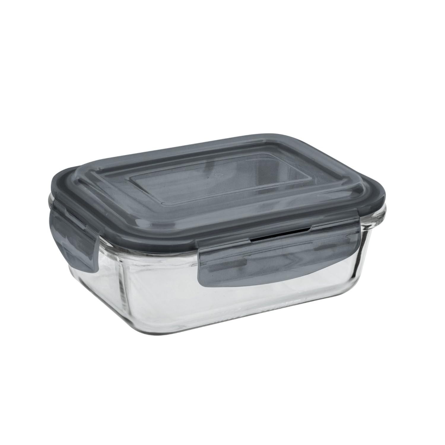 Homeshopa.com 1 Pack Homeshopa Airtight Glass Food Storage Container, 620Ml, Bpa-Free & Leak Proof Silicone Seal Plastic Lids, Glass Meal Prep Takeaway Lunch Boxes