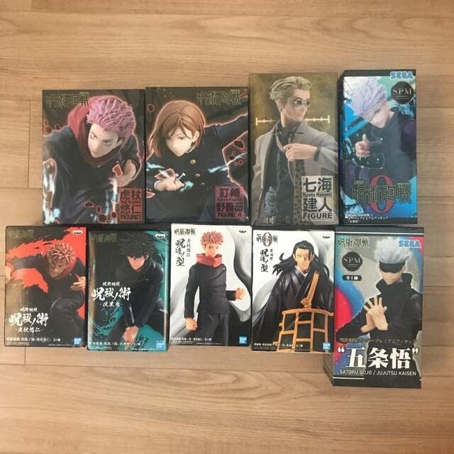 呪術廻戦 アクリルMEGAフィギュア 虎杖 伏黒 釘崎 五条 夏油 呪術廻戦