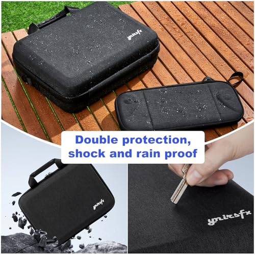 Image of Ymirsfx Switch 2 Case - 2-in-1 Modular Travel Bag for Nintendo Switch 2 with Dedicated Slot for Anker 737 Power Bank, Includes 25cm PD Charging Cable, Waterproof Zipper & See-Through Game Storage