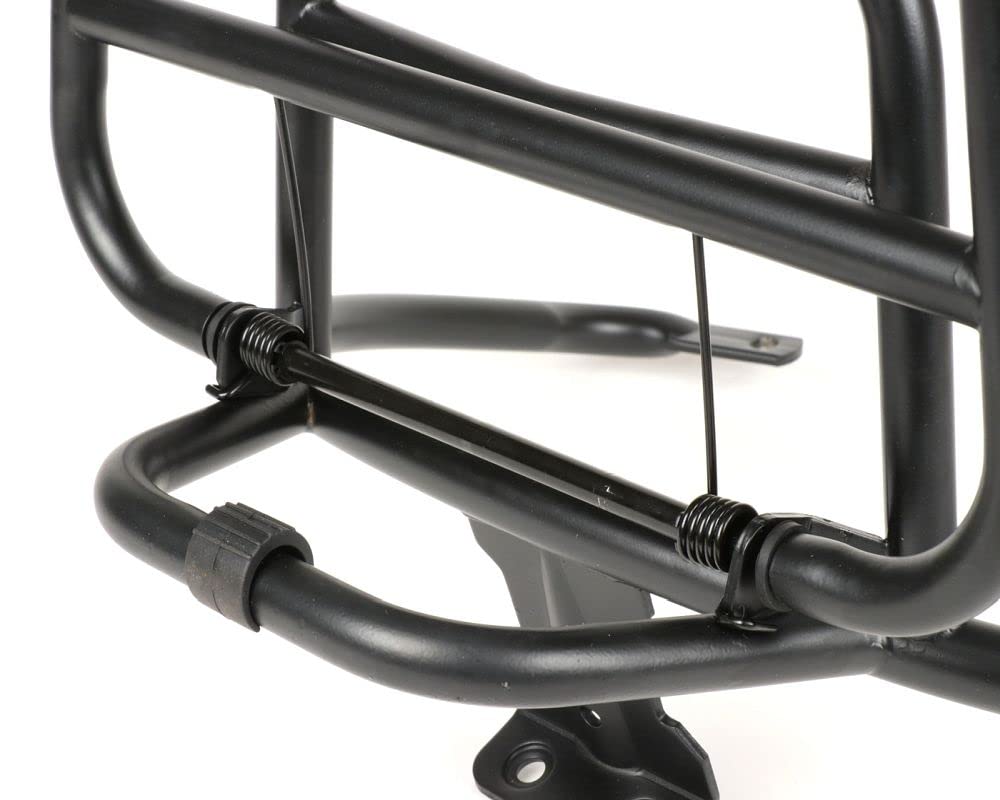 MOTONOSTRA Gepäckträger schwarz matt klappbar hinten kompatibel Vespa GT GTL GTV GTS Super GT60 125 200 250 300