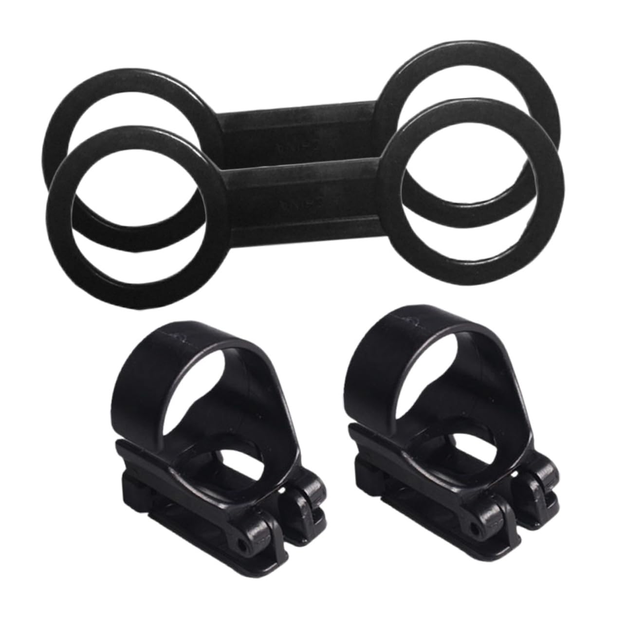 GOOHOCHY Diving Accessory Set 4pcs Snorkel Tube Holder Mask Strap Keeper Flexible