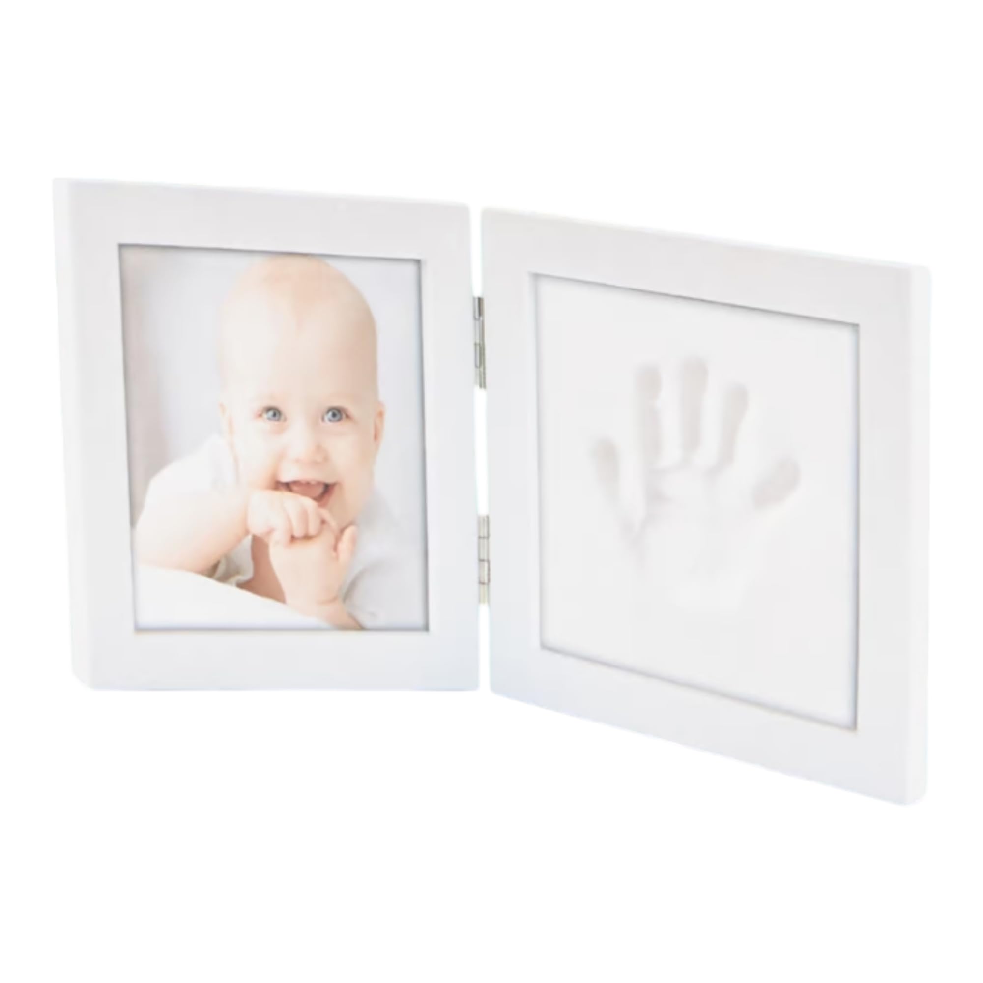 Kit Empreinte Pieds & Mains de Bébé, Cadre en Bois Décoration de Chambre, Cadeau, Souvenir de Naissance - Facile à Utiliser.Prêt en 3 minutes.