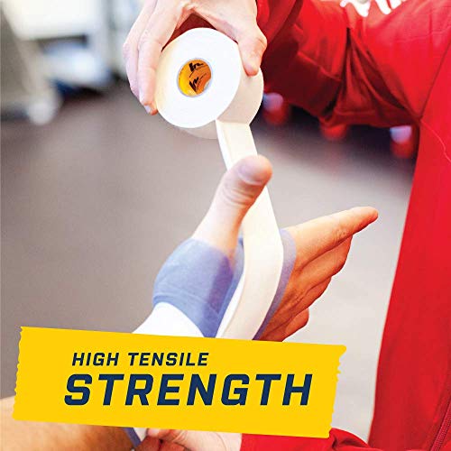 White Athletic Tape Bulk - 32 Rolls 1.5" X 15Yd Pro Grade Strength Sports Tape, Best Tape For Athlete And Medical Trainers, Used By Ncaa, Nfl, Nhl. For Tae Kwon Do, Martial Arts, Football, Baseball #TOP7