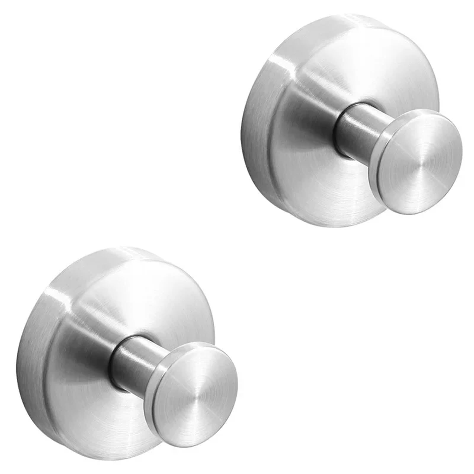 YUSUZH 8pcs Suction Cup Hooks for Glass Window, Towel for Bathroom Shower Door Wall, Bath Coat Robe Loofah Hook for Hanging for Bathroom & Kitchen(Silver)