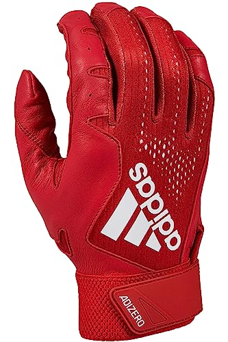 Adidas Adizero 4.0 Adult Leather Batting Glove, Red, XX-Large