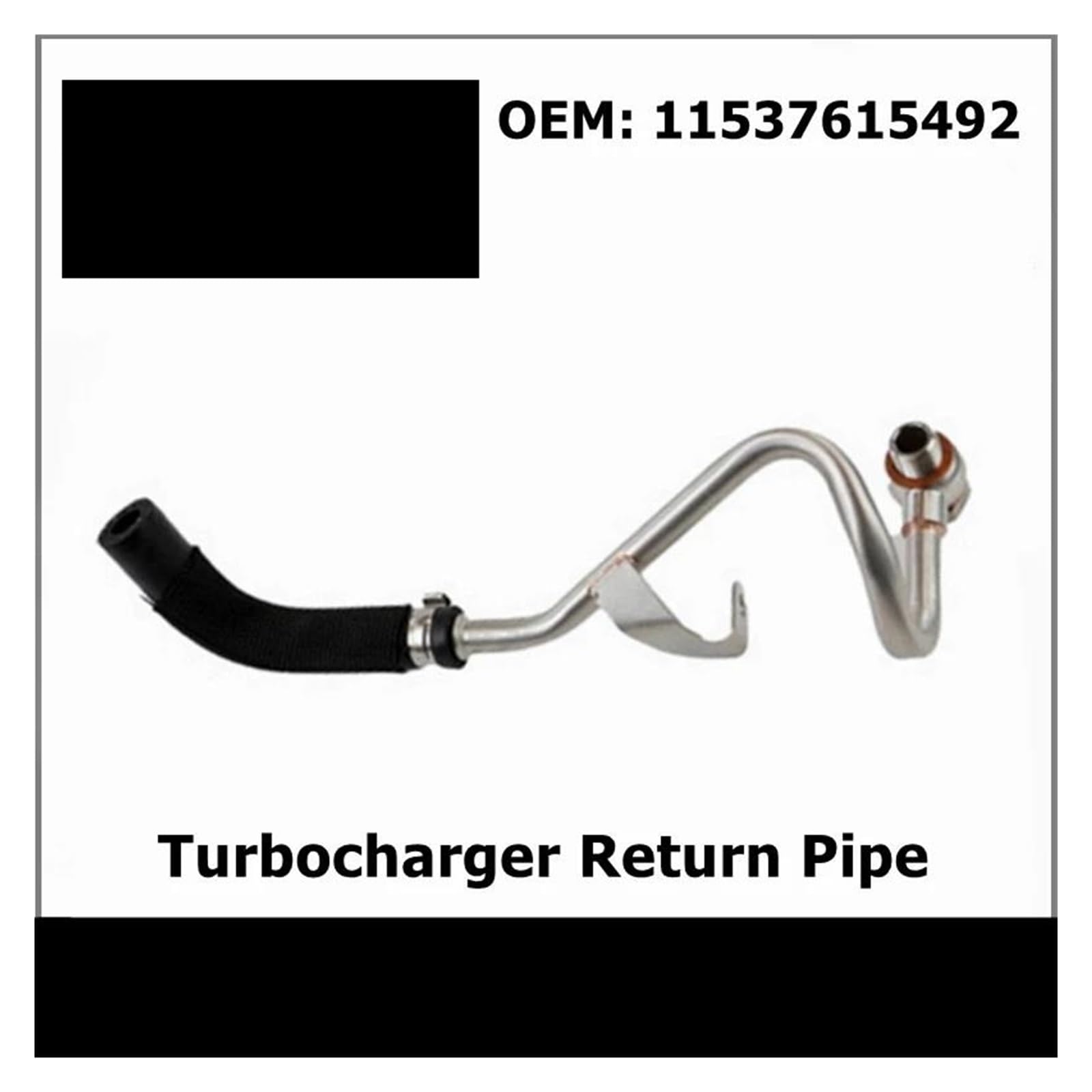 Mangueras del radiador Línea De Tubería De Retorno Del Turbocompresor Del Motor 11537615492 Para 7' F01 LCI 7' F02 LCI 5' F07 GT X5 F15 X6 F16