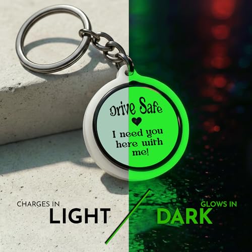 Image of Mi Glow Store Glow in Dark Keychain for Bike Men | Gift for Man | Bike Accessories | Charges in Light Glows in Dark | Key chain for Bike