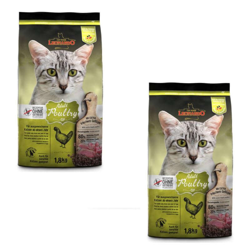 LEONARDO Adult GF Poultry | Doppelpack | 2 x 300 g | Trockenfutter