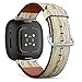 CJBROES Replacement Leather Watch Band, Compatible with Fitbit Versa 3 and Fitbit Sense of Wristband Bracelet Accessory - Ethnic