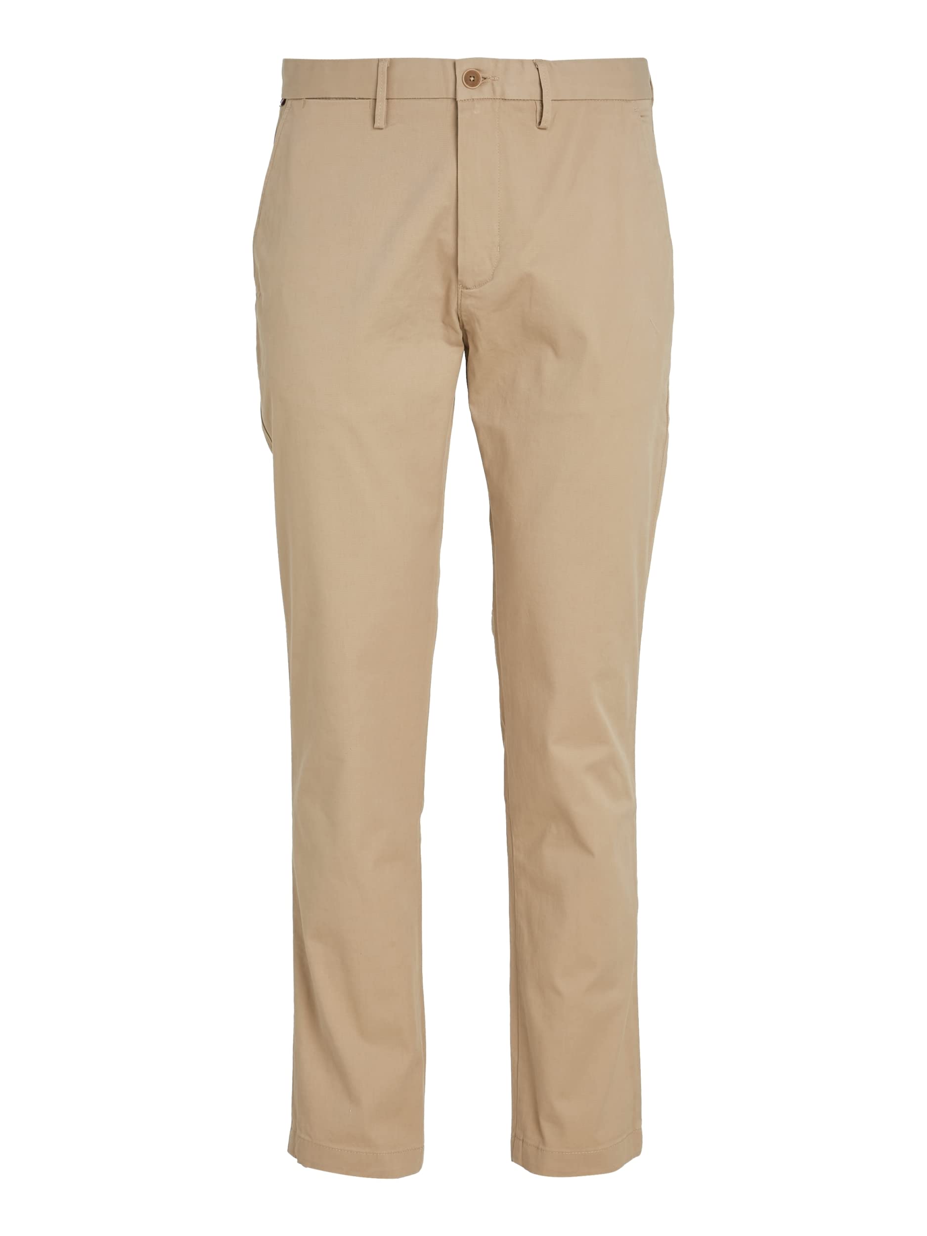 Tommy Hilfiger Men’s Core Denton 1985 Pima Cotton Chinos, Beige (Batique Khaki), 33W/34L