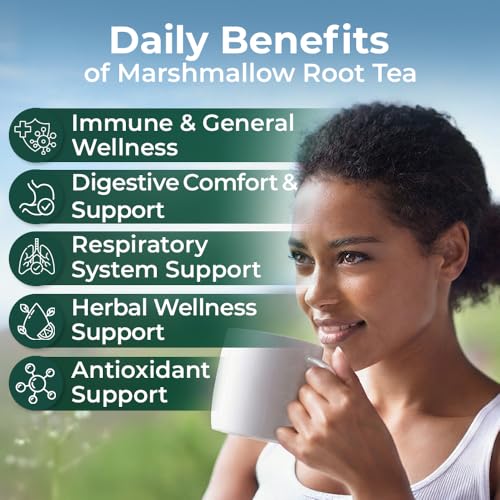 Image of 4 oz. Dried Marshmallow Root Tea Marshmallow Root Herb Herbal Tea (Althaea Officinalis) - 113g Herb Raiz De Malvavisco