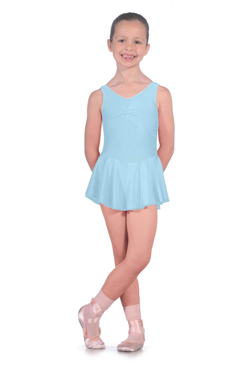 Roch Valley Sleeveless ISTD Junior Lycra Leotard With Skirt, Panama, 5-6 Years - Image 2