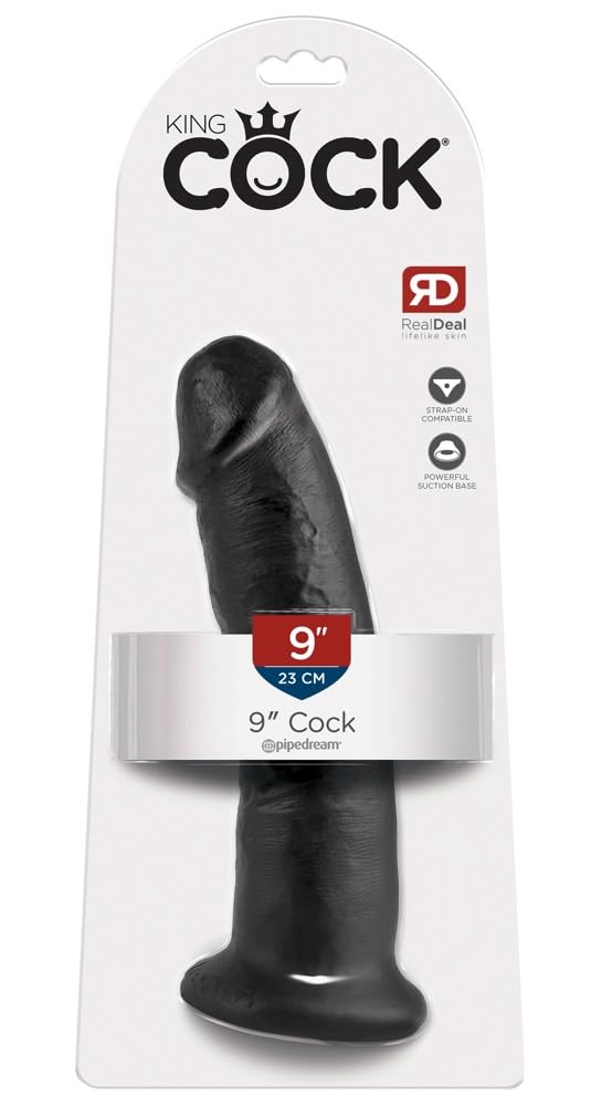 Pipedream King Cock 9" Cock Black - 1 unidad
