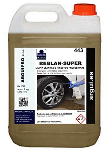 ARGUIPRO Line REBLAN SUPER 2 Litros. LIMPIA LLANTAS PROFESIONAL ULTRA-CONCENTRADO SIN ÁCIDO....