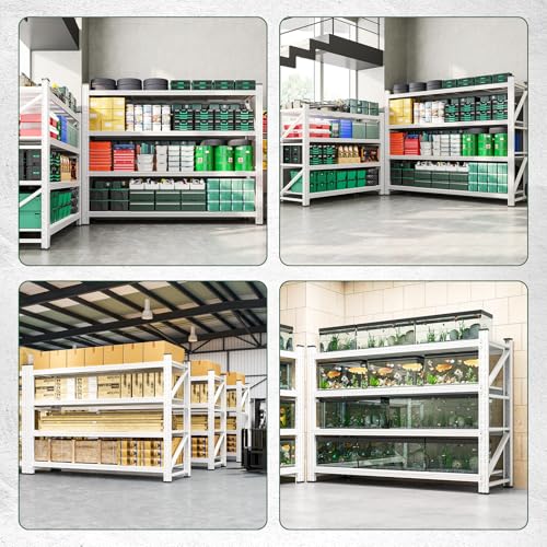 Image of Letaya 4000LBS Storage Shelves Heavy Duty,60 inch W Garage Shelving Units, 4 Tier Adjustable Utility Rack Shelf,Large Metal Industrial Shelves,for Shop,Warehouse,Basement (60 inch W x 24 inch D x 70 inch H)