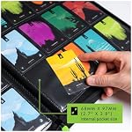 Vault X 12 Bouteilles à fermeture éclair de poche, 480 Cartes, Matériel Exo-Tec, 20 Pages latérales (noir)