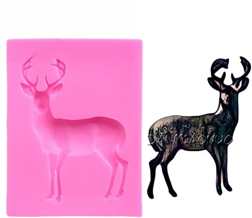 Moldes de silicona para ciervos 2024 para reposteria, fondant taart, decoración, confeitaria, bolo ferramentas, bandeja de moldes, accesorios de