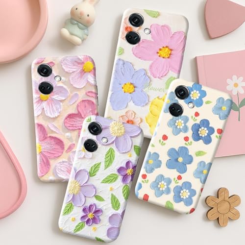 Image of COLORflow Back Cover Compatible with OnePlus Nord CE 3 5G | Whisper of Petals Customized Back Cover Compatible with OnePlus Nord CE 3 5G