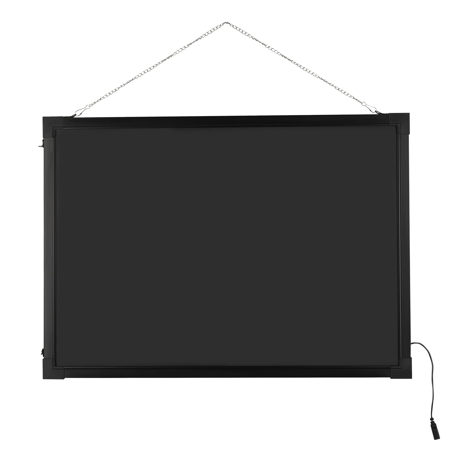 Pizarra de luz LED de 50 x 70 cm, pizarra publicitaria, iluminación y escritura, letrero grande de neón de borrado seco con soporte, diseño DIY para cafetería, bar, restaurante, boda