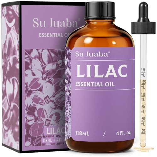 SU JUABA Lilac Essential Oil for Diffuser for Home, Skin, Aromatherapy