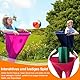 2 Stück Oma-Hosen-Terrassenspiel, Wurfspiel Outdoor, mit 4 × Hüpfbällen und 1 × Ballonpumpe, Jumbo-Hosen, Geeignet für Spiele im Freien, Gruppenbildung, Gartenspiele Erwachsene