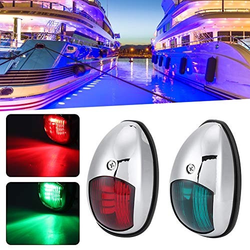 Luz de Navegación Marina LED de 12 V, Superbrillante, Resistente Al Agua IP65, Visibilidad de 2 NM, Vida útil de 100 K Horas, Montaje Lateral, para Barcos de hasta 20 M