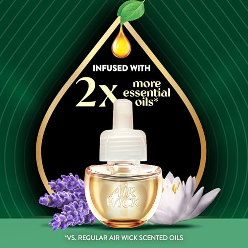 Air Wick Plug In Refills, Lavender & Waterlily, Scented Oils, 4ct - image 4