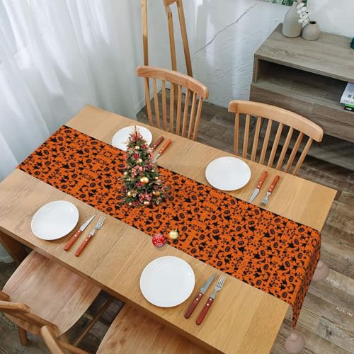 Chemin de table Halloween pour protéger et décorer votre table à manger facilement - 8