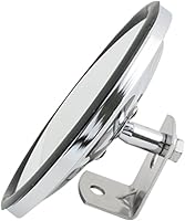 Grand General 33270 5-Inch Chrome Convex Blind Spot Mirror with Adjustable L-Bracket for Safe Truck Driving