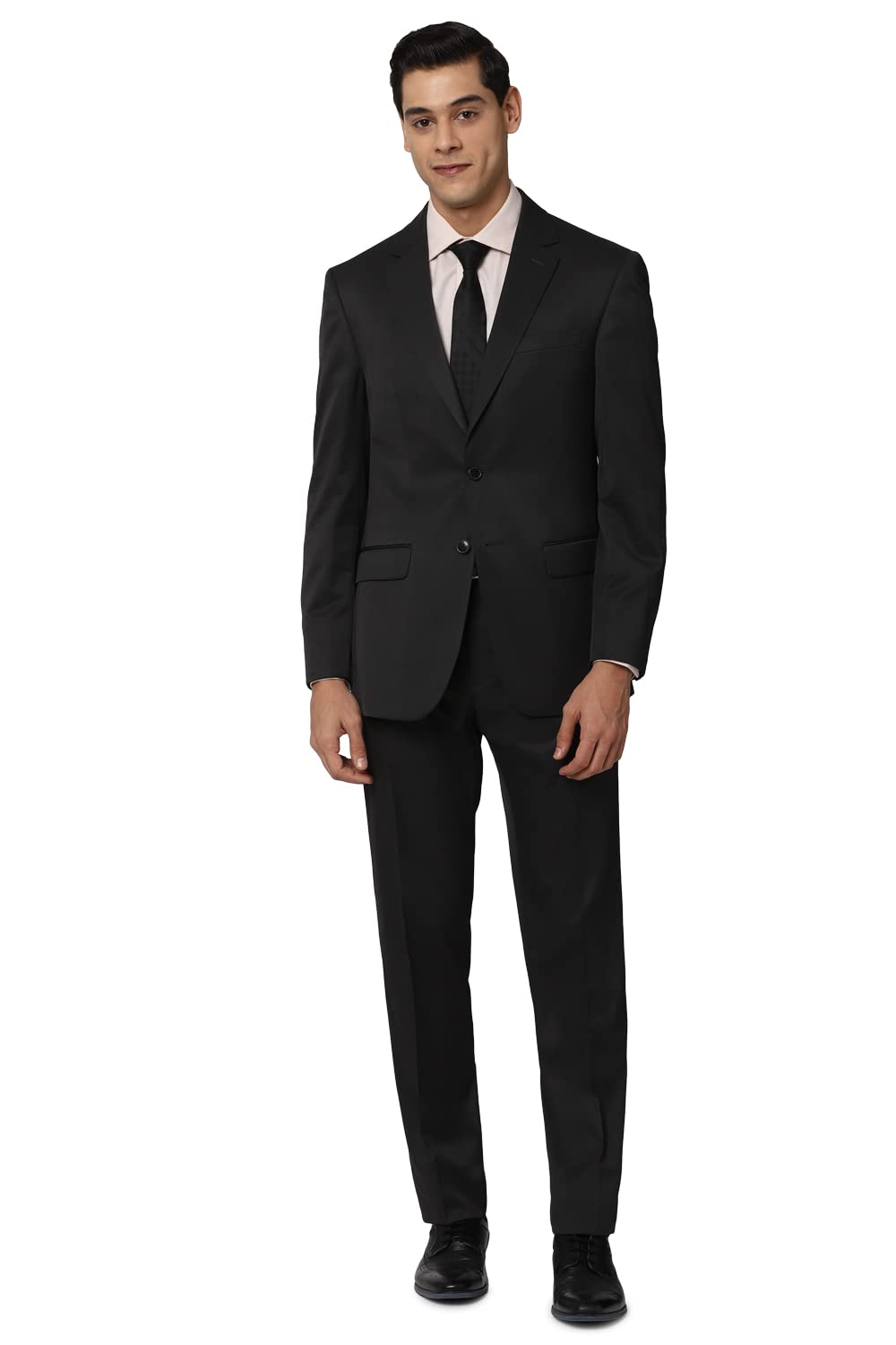 Men's Polyester Blend Regular Business Suit Pants Set