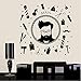 Produktbild artaslf Wandtattoo Aufkleber Schlafzimmer Mann Friseur Logo Logo Friseursalon Rasierschere Friseur Zubehör Für Männer 57x56cm