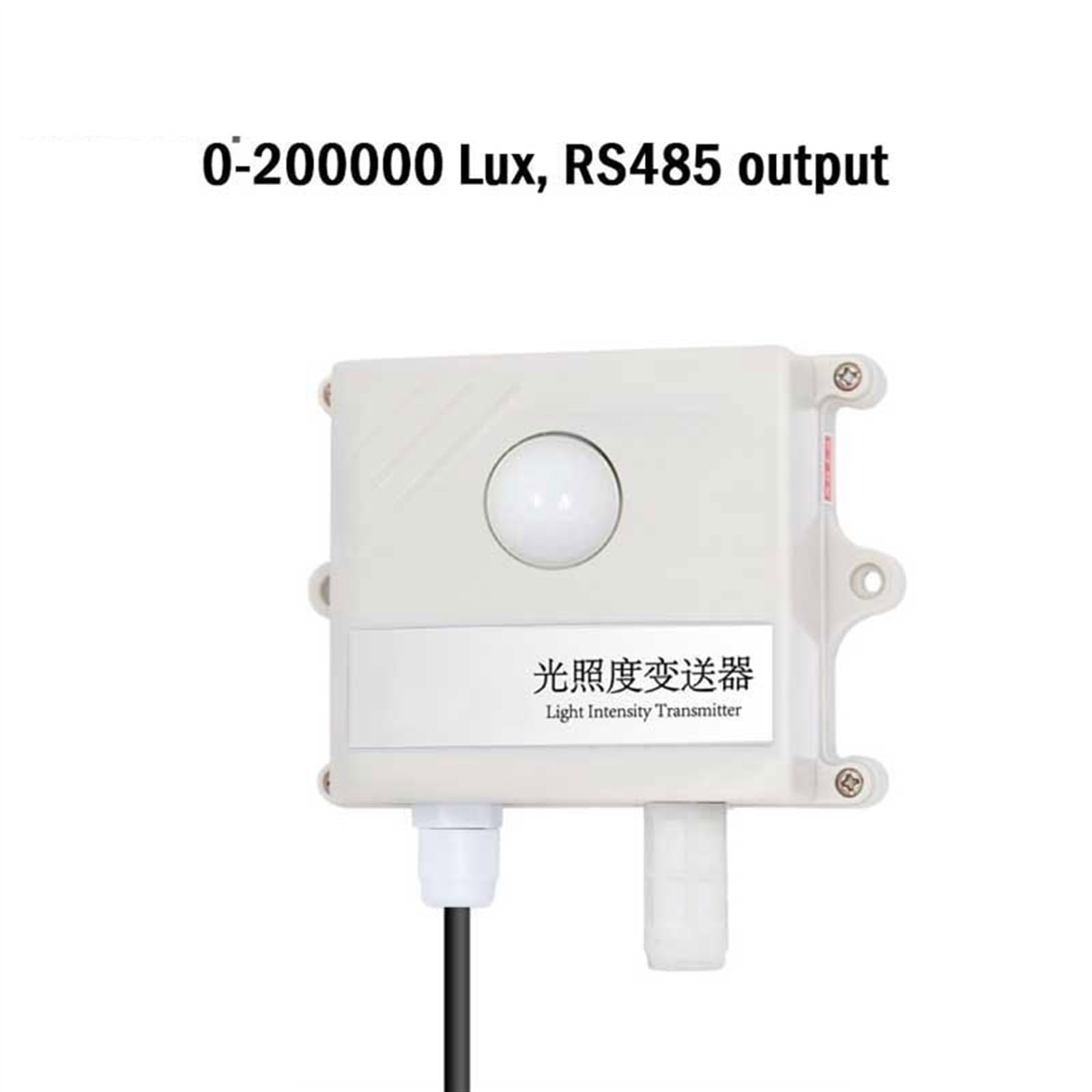 Sensor de luz 0-10V 0-5V 4-20mA RS485 200000Lux 65535Lux Transmisor de adquisición de iluminación de Intensidad Industrial (Color : CWT-SL-20W-S)