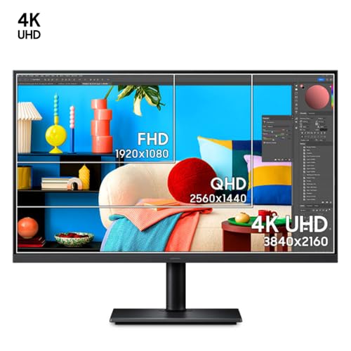 Image of Samsung 32 inch ViewFinity S8 Monitor| 4K 3840 x 2160 |350nits| 1.07 Billion Colors| SRGB 99% | PIP | PBP | HDR10 |Display Port| HDMI Port | Multiple USB Ports | Eye Care|LS32H802UAWXXL|Black