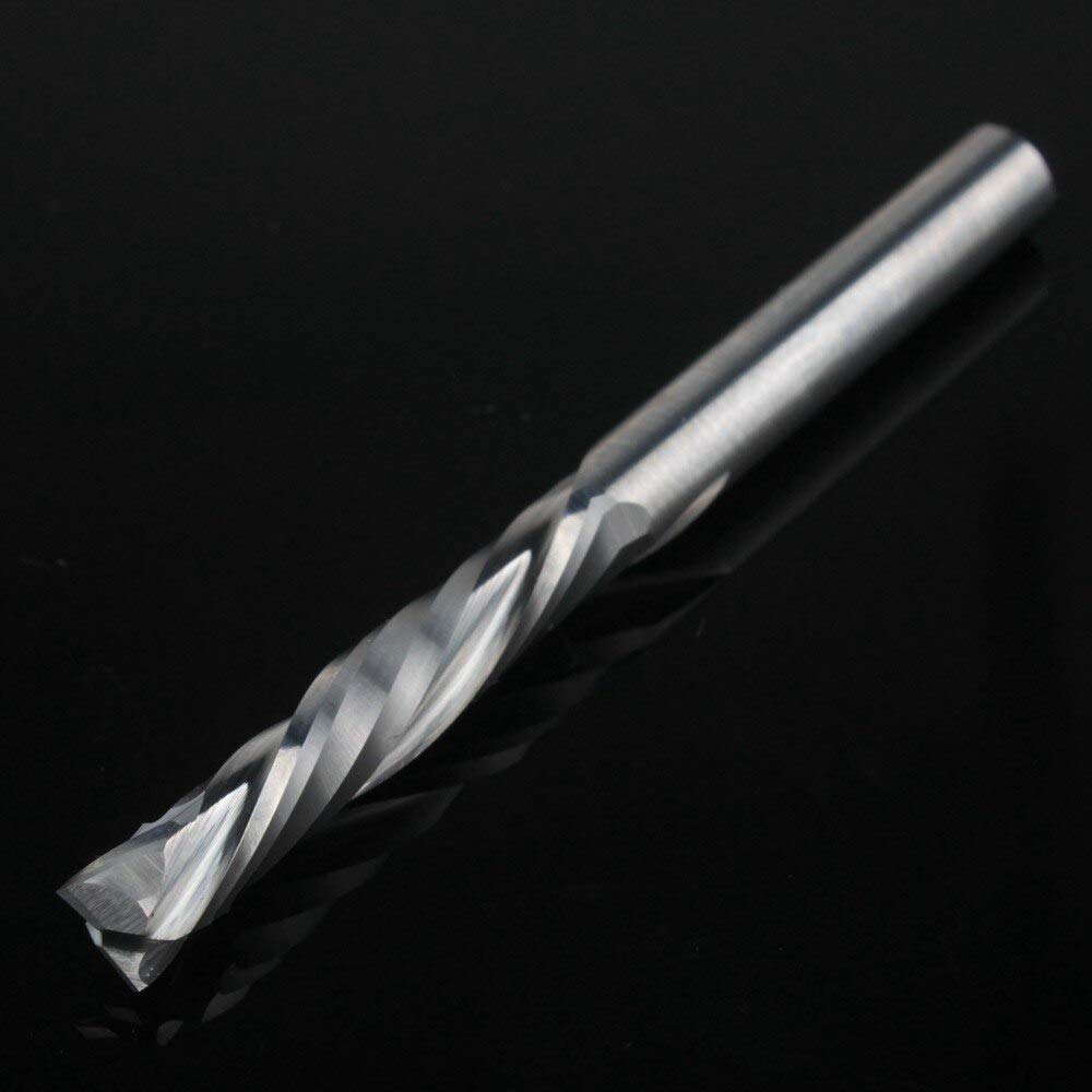 Fresa a spirale da 3 pezzi, 4x22 mm, taglio verticale, verticale, verticale, a due taglienti, fresa in metallo duro, fresa CNC in metallo duro integrale for intaglio e taglio del legno
