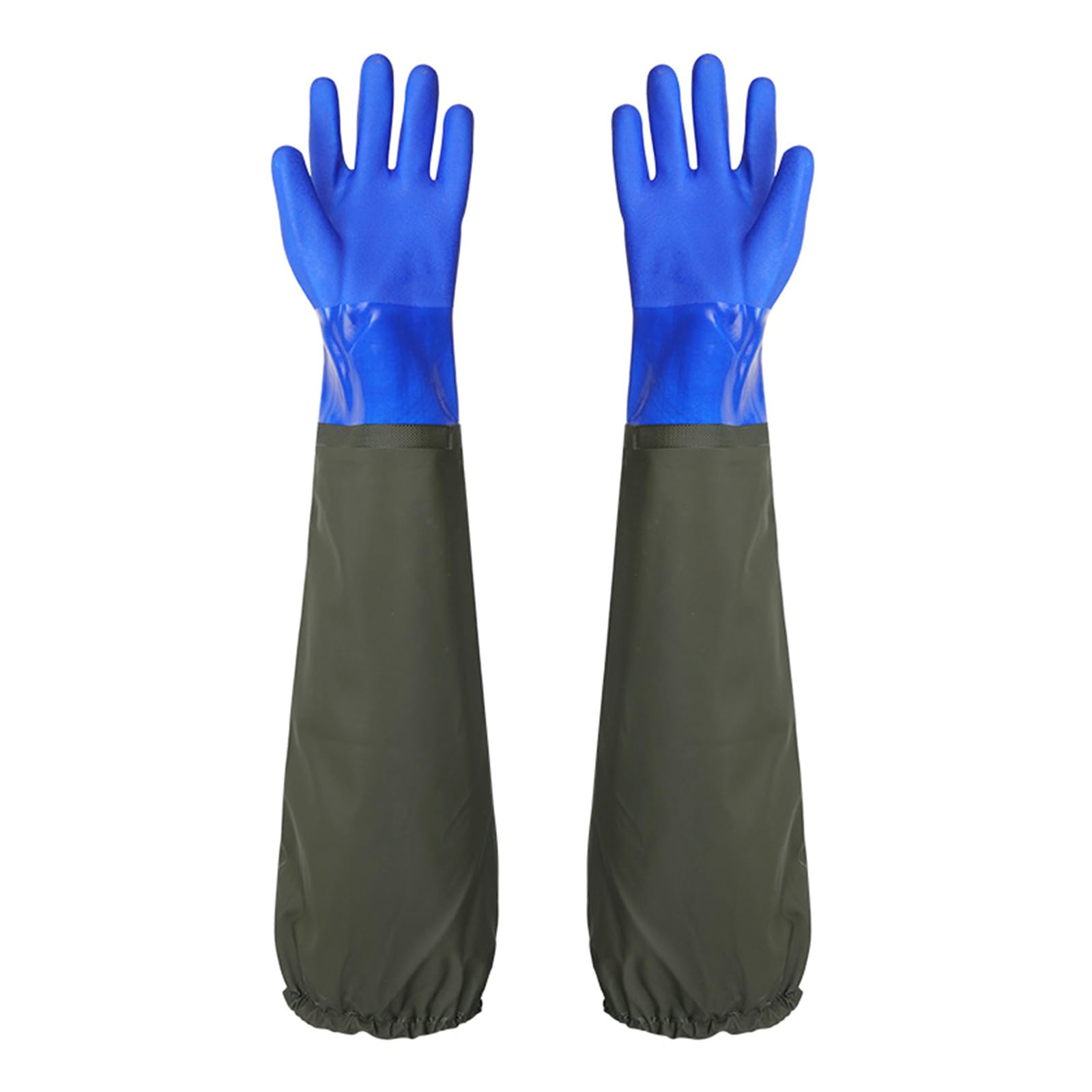 Lasting Long Waterproof Rubber Gloves Pond Gloves Resistant for Dishwashing, Vehicle Cleaning Kitchen