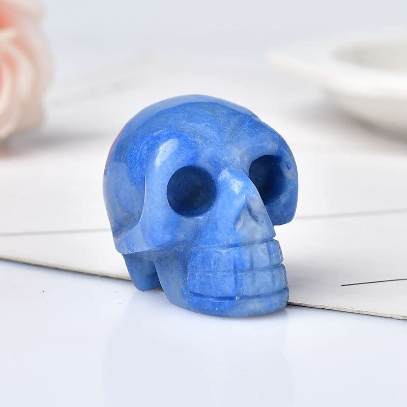 Figurine crâne en améthyste polie de qualité pour collectionneur