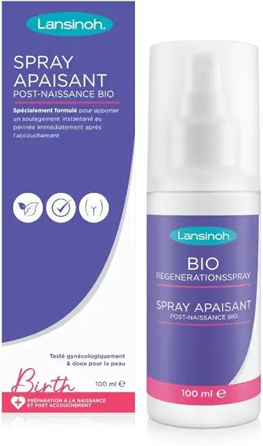Spray Apaisant Post-Accouchement BIO Lansinoh - Crème Allaitement 100ml