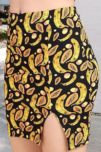 Image of POPWINGS Casual Printed Backless Crop Top & Mini Slit Skirt Co-Ords Set for Women | Summer Wear | Stylish Western Two Piece