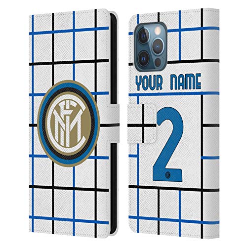 Coque cuir iPhone 12 Pro Max Inter Milan personnalisé étui portefeuille