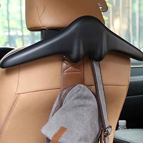 Appendiabiti per Auto in Morbida Pelle PU Appendiabiti per Giacca Cappotto Sedile Posteriore Poggiatesta Appendiabiti Maniglia di Sicurezza Gancio per Appendere