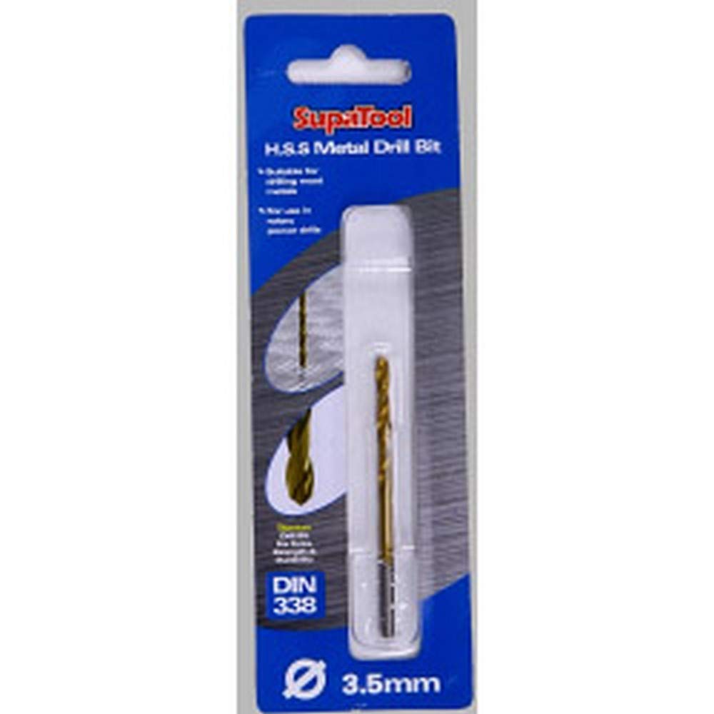 SupatoolTitanium Coated HSS Drill Bit (3.5 x 70mm) (Gold)