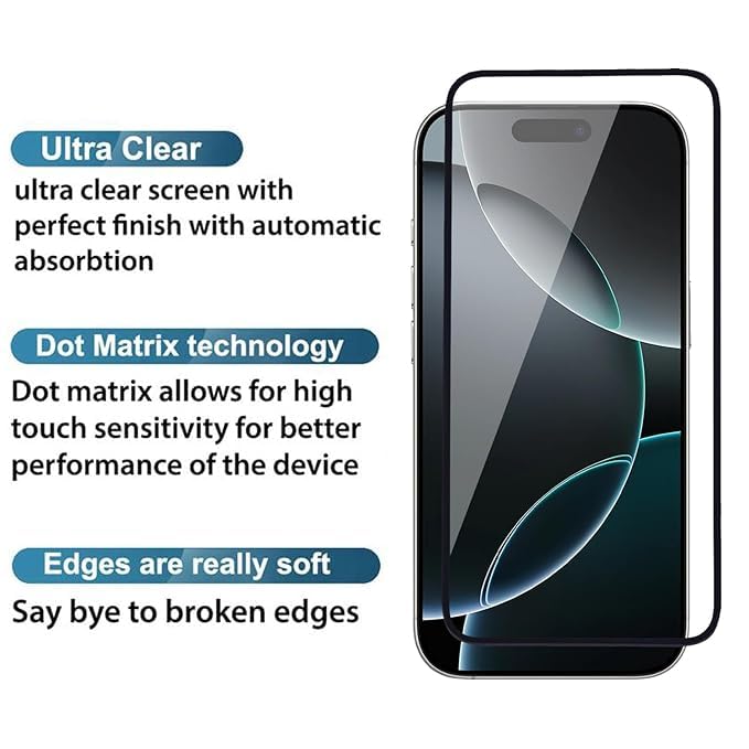 Image of Military-Grade Gorilla Tempered Glass For iPhone 17 | 9H Hardness, Edge-to-Edge, Bubble-Free