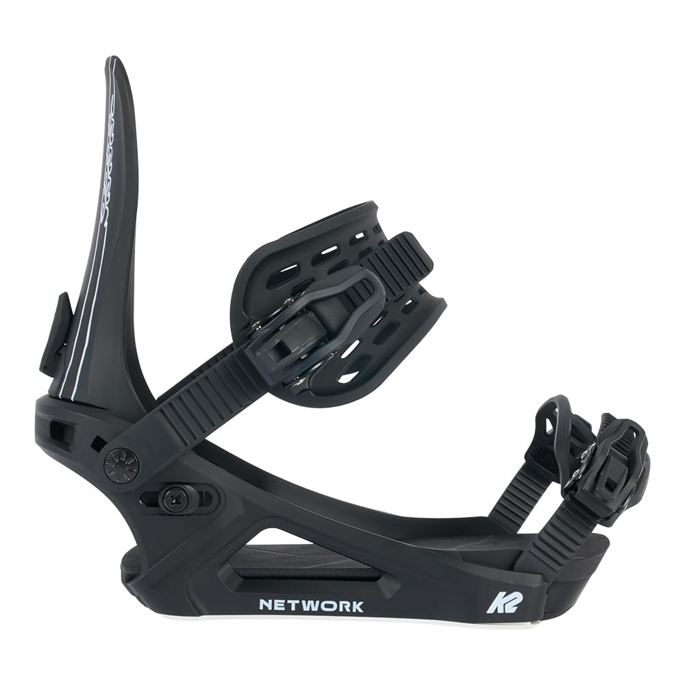K2 Network Womens Snowboard Bindings, M: 7-11, Black