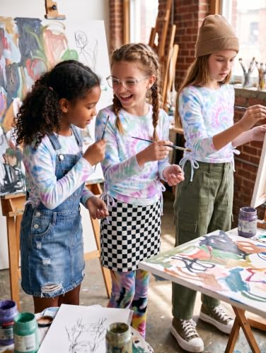 Image of Arshiner Girls Long Sleeve Shirts Ruched Knot Side Tunic Blouse Tee Tops