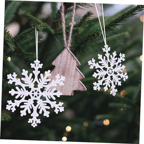 OKUMEYR 12 Unidades flocos de neve grandes DIY decoração de tema de neve DIY floco de neve pendurado