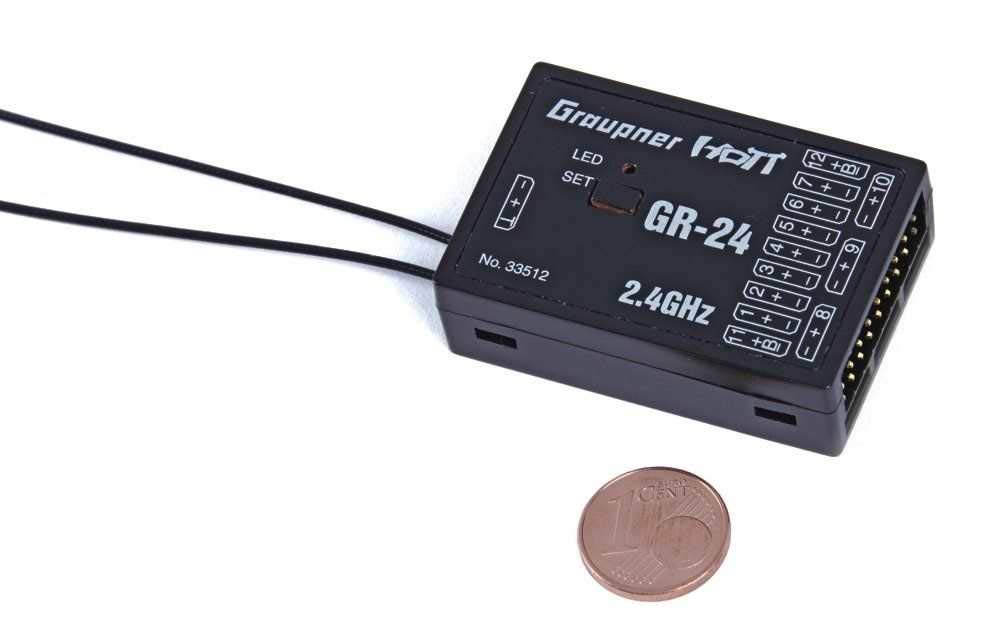 Graupner 33512 Empfänger GR-24 HoTT 2.4 GHz 12 Kanal