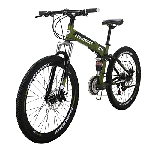 EUROBIKE Adult Folding Mountain Bike HY G4/G6 Foldable