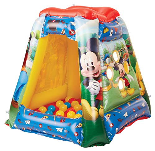 Mickey Mouse 94785 Ball Pit, 1 Inflatable + 20 Soft-Flex Balls - Thumbnail 2