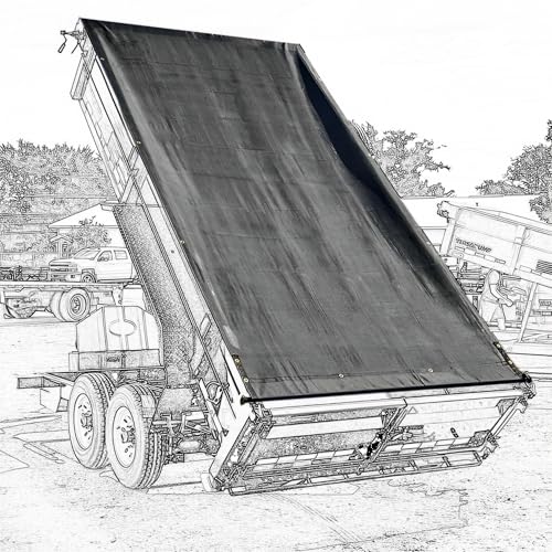 SUMORISE Dump Trailer Tarp 7'X16' - Heavy Duty Dump...